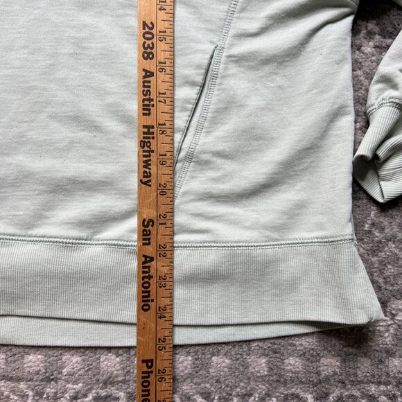 Z Supply Weekender Hoodie Top Womens Small Mint Green Snap Boxy Pockets - Picture 4 of 8